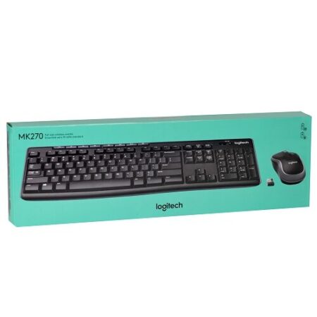 Logitech MK270 Wireless Multimedia Keyboard & Optical Mouse Kit ...